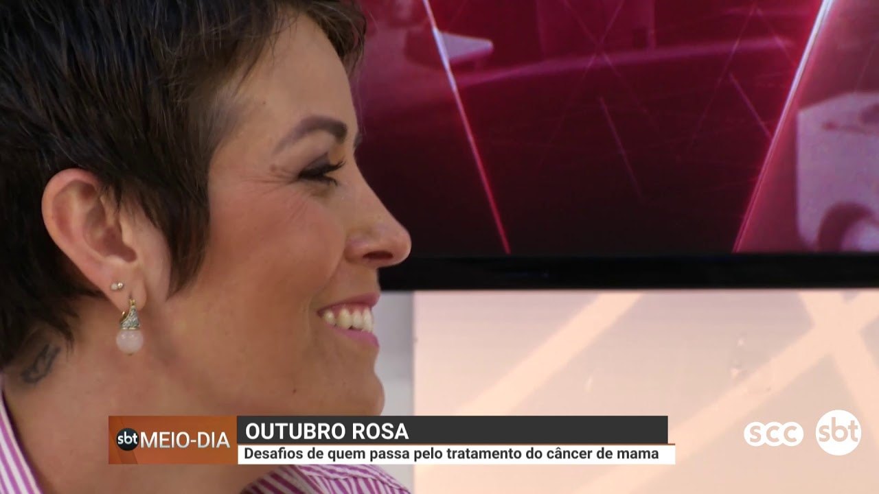 Reportagem do SBT SC sobre os desafios do tratamento do câncer de mama